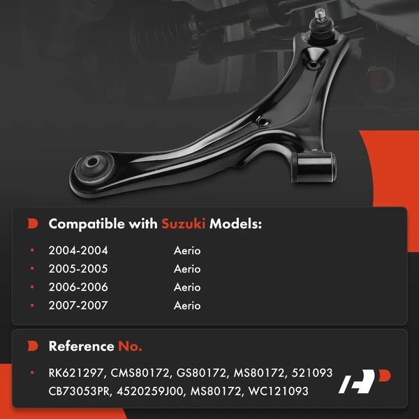 1-Pc Control Arm, Front Driver Lower with Ball Joint A-Premium APCA8946