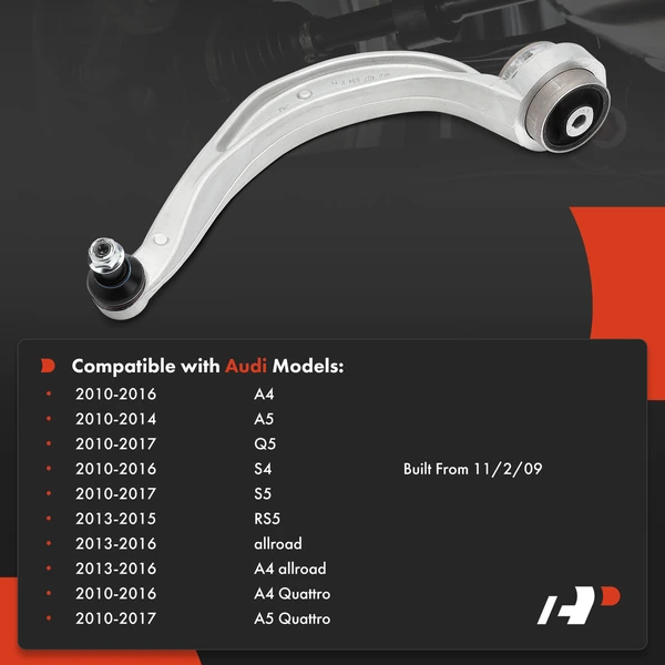 1-Pc Control Arm and Ball Joint Kit, Front Passenger Lower Rearward with Ball Joint A-Premium APCA7566