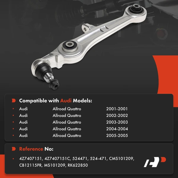 1-Pc Control Arm & Ball Joint, Front Driver or Passenger Lower Forward with Ball Joint A-Premium APCA8535