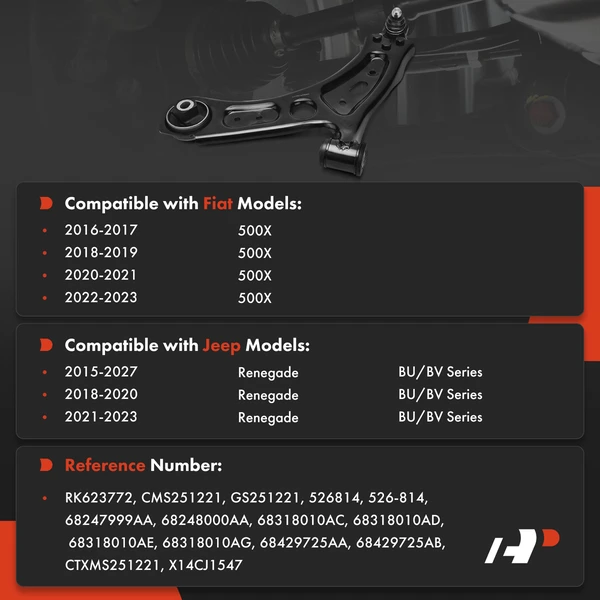 Control Arm Ball Joint Assembly Front Passenger Lower A-Premium APCA7572