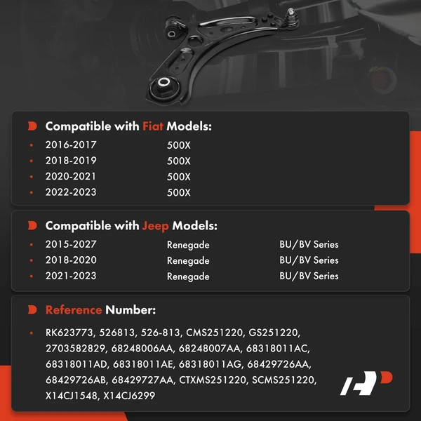 Control Arm Ball Joint Assembly Front Driver Lower A-Premium APCA7573