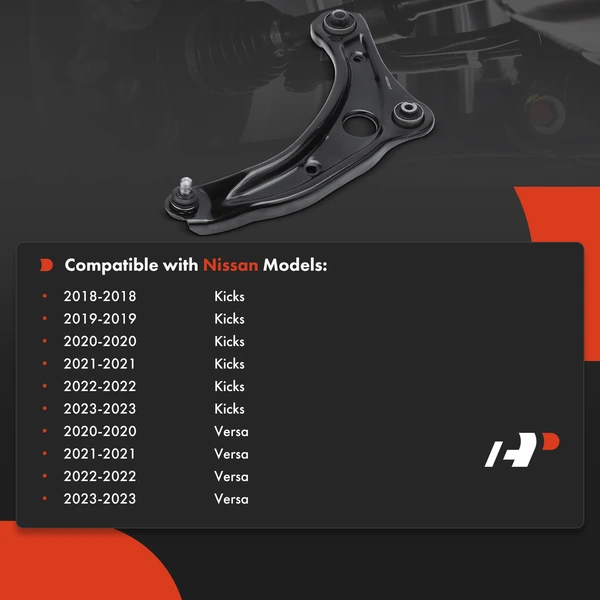 1-Pc Control Arm and Ball Joint Kit, Front Passenger Lower with Ball Joint A-Premium APCA8176