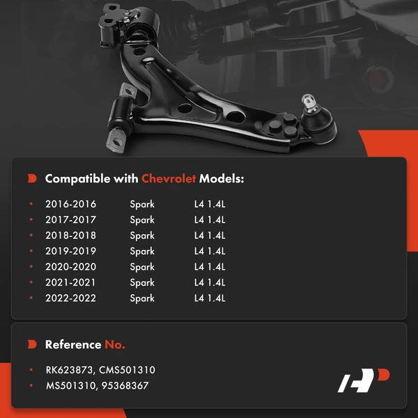 1-Pc Control Arm and Ball Joint Kit, Front Driver Lower with Ball Joint A-Premium APCA8549