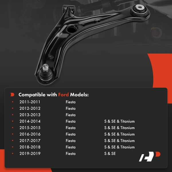 1-Pc Control Arm and Ball Joint Kit, Front Driver Lower with Ball Joint A-Premium APCA7571