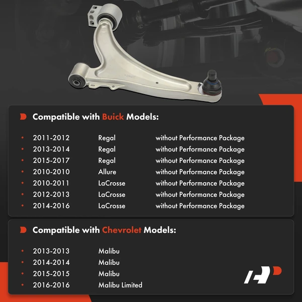 1-Pc Control Arm and Ball Joint Kit, Front Driver Lower with Ball Joint A-Premium APCA7574
