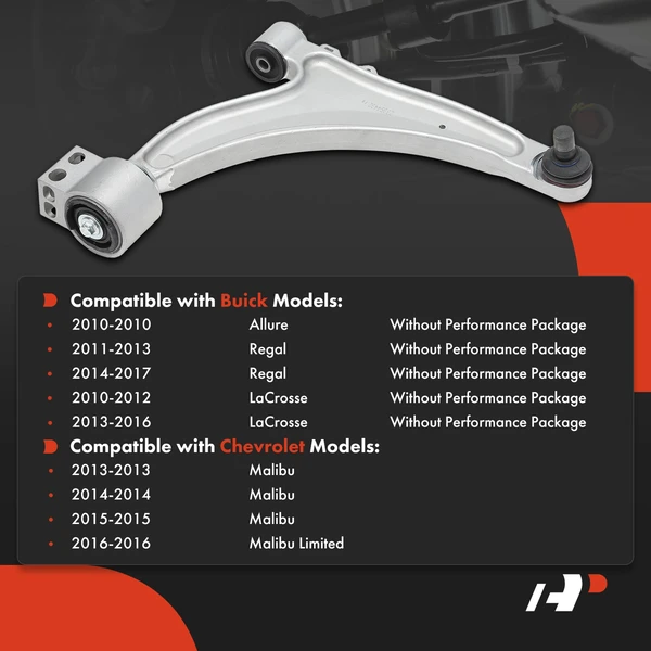 1-Pc Control Arm and Ball Joint Kit, Front Passenger Lower with Ball Joint A-Premium APCA7575