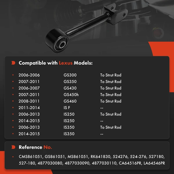 1-Pc Lateral Arm, Rear Driver or Passenger Upper Forward A-Premium APCA8953