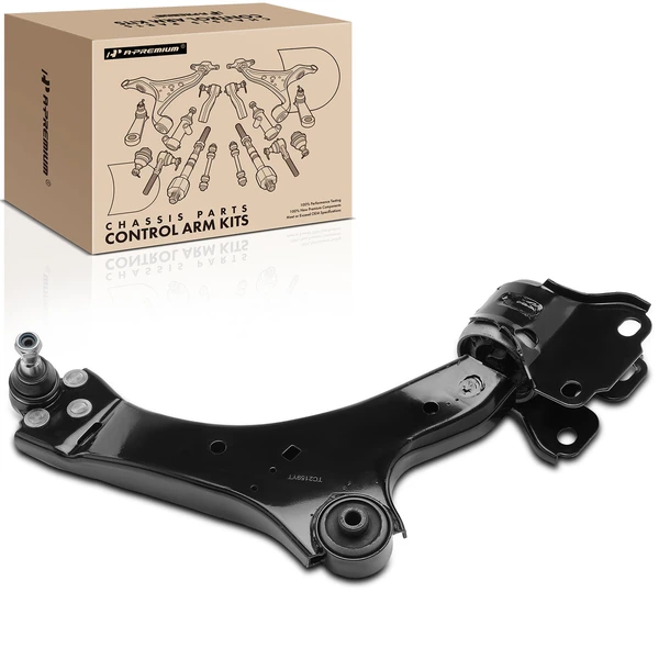 2006-2015 Volvo S80 1-Pc Control Arm and Ball Joint Kit, Front Passenger Lower with Ball Joint A-Premium APCA4410