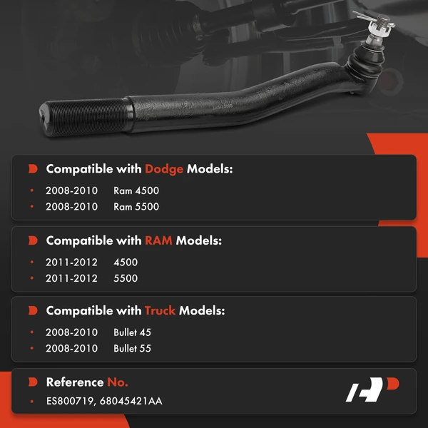 Tie Rod End Front Driver Outer A-Premium APCA9507