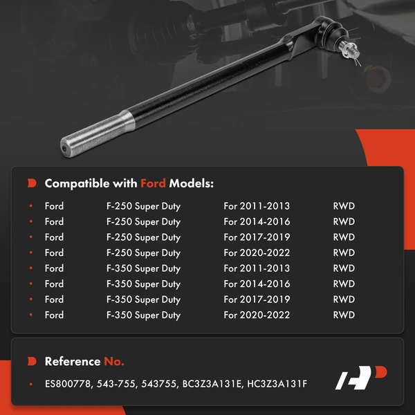 Tie Rod End Front Driver Inner A-Premium APCA9509