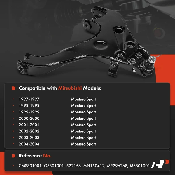1-Pc Control Arm and Ball Joint Kit, Front Passenger Lower with Ball Joint A-Premium APCA8193