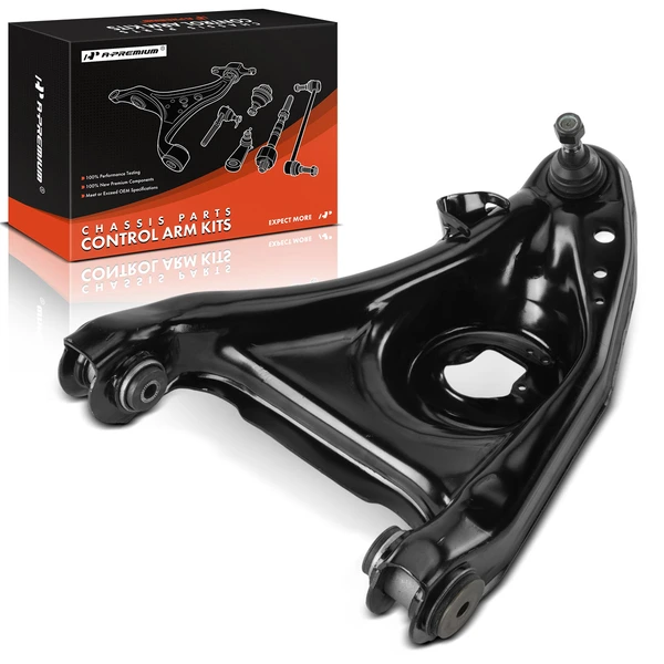 1992-2002 Ford Crown Victoria 1-Pc Control Arm & Ball Joint Assembly, Front Driver Lower with Ball Joint A-Premium APCA8575