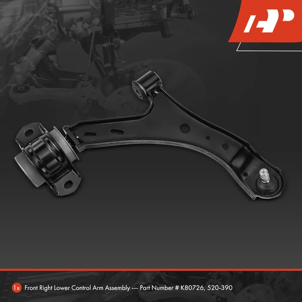 1-Pc Control Arm and Ball Joint Kit, Front Passenger Lower with Ball Joint A-Premium APCA3797