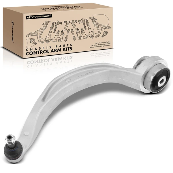 2008-2010 Audi A5 Quattro 1-Pc Control Arm, Front Passenger Lower Rearward with Ball Joint A-Premium APCA4412