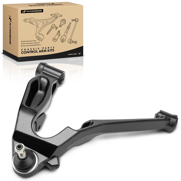 2001-2006 Chevrolet Silverado 3500 1-Pc Control Arm and Ball Joint Assembly, Front Driver Lower with Ball Joint A-Premium APCA9519