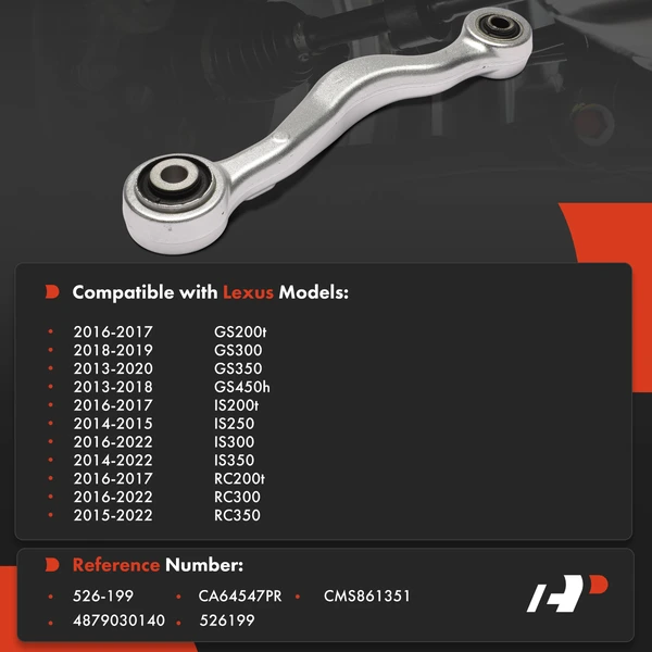 1-Pc Lateral Arm, Rear Driver Upper Rearward A-Premium APCA8579