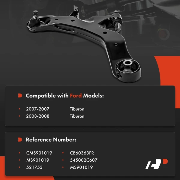 1-Pc Control Arm and Ball Joint Kit, Front Driver Lower with Ball Joint A-Premium APCA8959