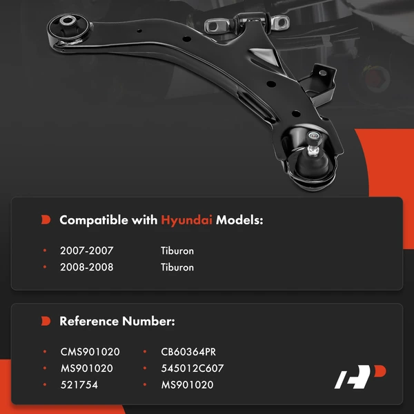 1-Pc Control Arm and Ball Joint Kit, Front Passenger Lower with Ball Joint A-Premium APCA8960