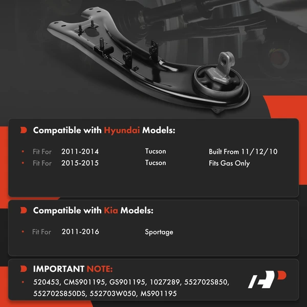 1-Pc Trailing Arm, Rear Left Driver Side A-Premium APCA8582