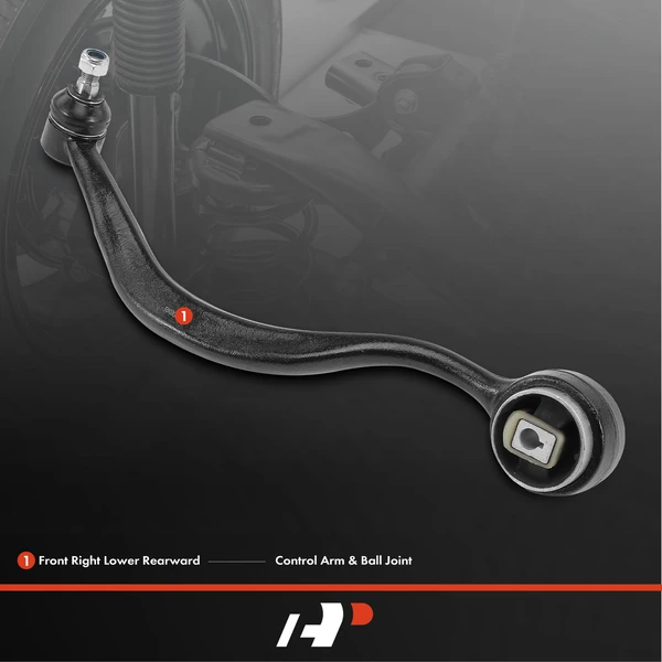 1-Pc Control Arm and Ball Joint Kit, Front Passenger Lower Rearward with Ball Joint A-Premium APCA4416