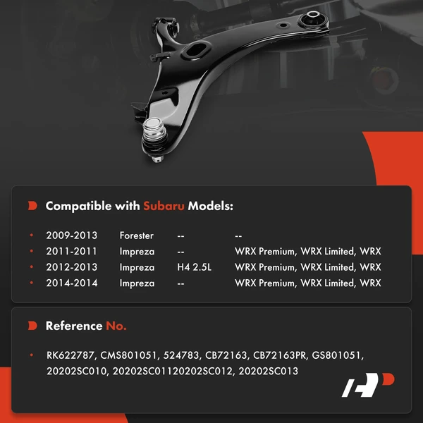1-Pc Control Arm, Front Driver Lower with Ball Joint A-Premium APCA7176