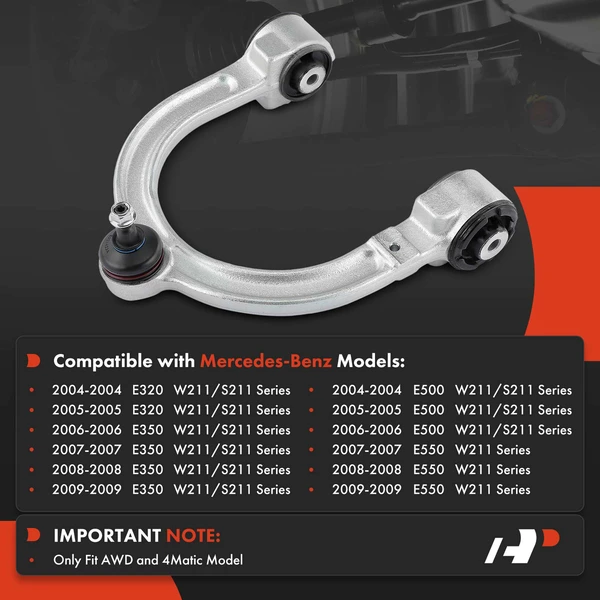 1-Pc Control Arm and Ball Joint Kit, Front Driver Upper with Ball Joint A-Premium APCA4154