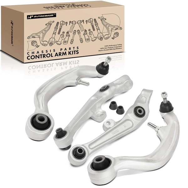 4-Pc Control Arm and Ball Joint Bushing Assembly, Front Side with Ball Joint A-Premium APCA0123