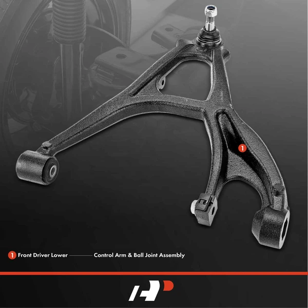 1-Pc Control Arm and Ball Joint Kit, Front Driver Lower with Ball Joint A-Premium APCA4169