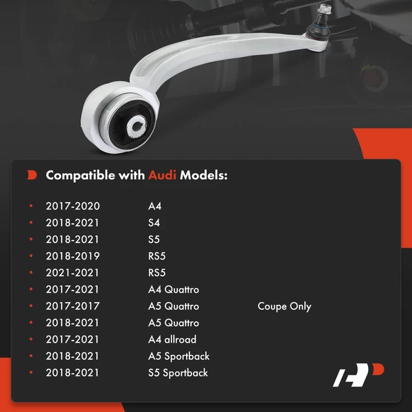 1-Pc Control Arm and Ball Joint Kit, Front Driver Lower Rearward with Ball Joint A-Premium APCA4167