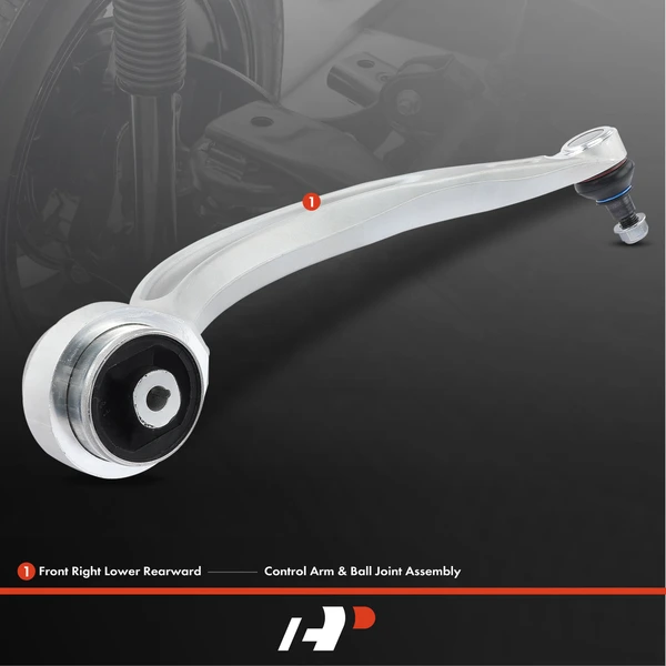 1-Pc Control Arm and Ball Joint Kit, Front Passenger Lower Rearward with Ball Joint A-Premium APCA4168