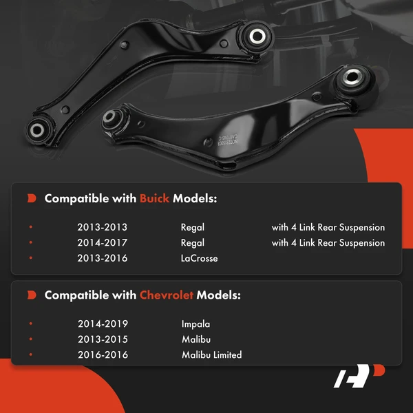 2-Pc Control Arm, Rear Upper A-Premium APCA5891