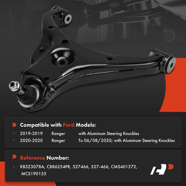 Control Arm Ball Joint Assembly Front Passenger Lower A-Premium APCA8089