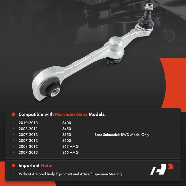 1-Pc Control Arm, Front Driver Lower Rearward with Ball Joint A-Premium APCA4176