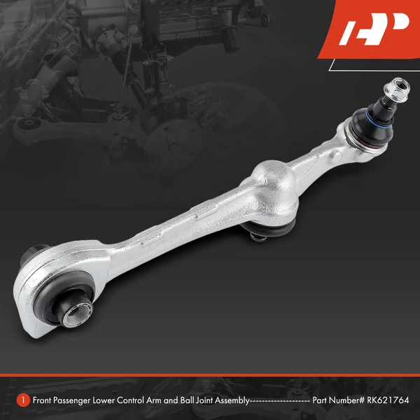 1-Pc Control Arm and Ball Joint Kit, Front Passenger Lower Rearward with Ball Joint A-Premium APCA4177