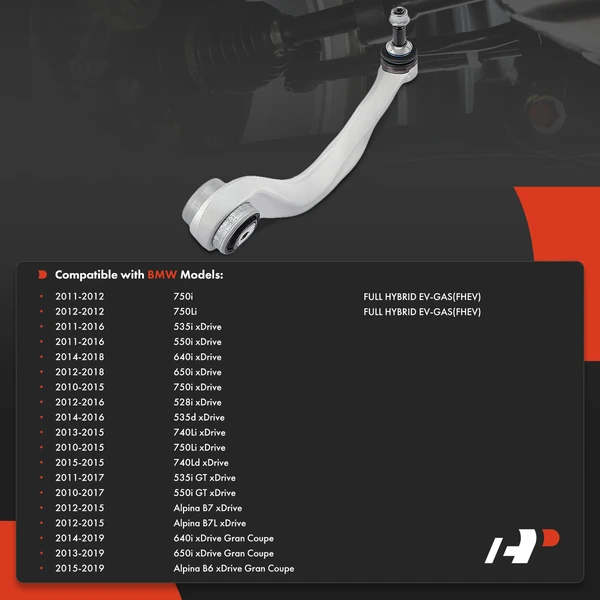 1-Pc Control Arm and Ball Joint Kit, Front Driver Lower Forward with Ball Joint A-Premium APCA4195