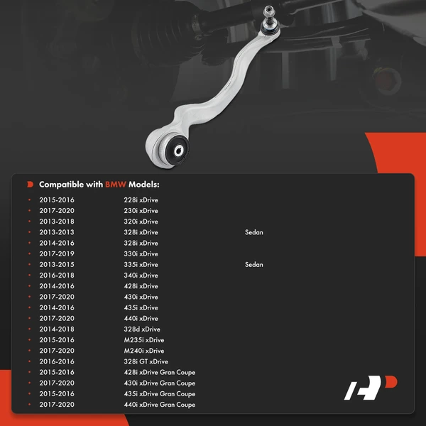 1-Pc Control Arm and Ball Joint Kit, Front Passenger Lower Forward with Ball Joint A-Premium APCA4197