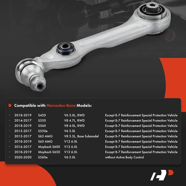 1-Pc Control Arm, Front Passenger Lower Rearward with Ball Joint A-Premium APCA4222