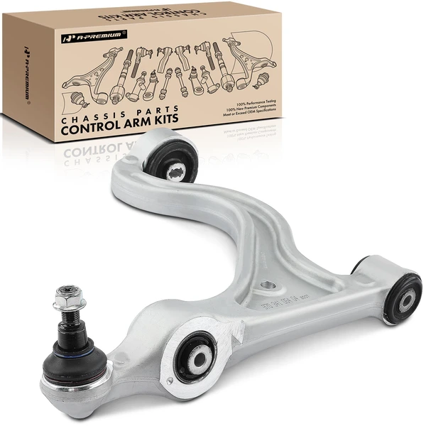 2010-2014 Porsche Panamera 1-Pc Control Arm and Ball Joint Kit, Front Passenger Lower with Ball Joint A-Premium APCA4206