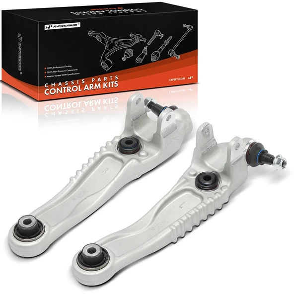 2017-2022 Jaguar F-Pace 2-Pc Control Arm and Ball Joint Kit, Front Lower Rearward with Ball Joint A-Premium APCA7199