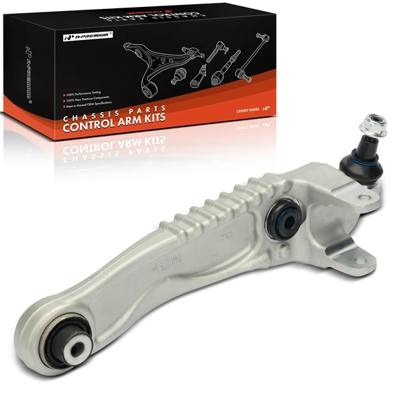 2017-2022 Jaguar F-Pace 1-Pc Control Arm and Ball Joint Kit, Front Passenger Lower Rearward with Ball Joint A-Premium APCA7200