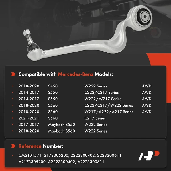 Control Arm Ball Joint Assembly Front Passenger Lower Forward A-Premium APCA7921