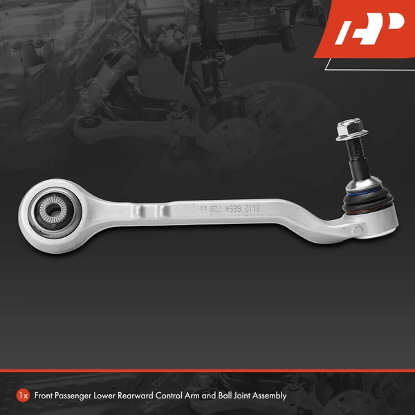 1-Pc Control Arm and Ball Joint Kit, Front Passenger Lower Rearward with Ball Joint A-Premium APCA6218
