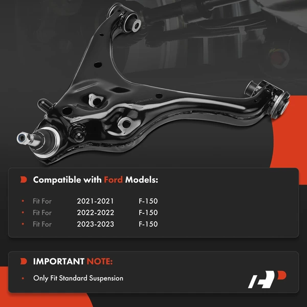 1-Pc Control Arm and Ball Joint Assembly, Front Driver Lower with Ball Joint A-Premium APCA7320
