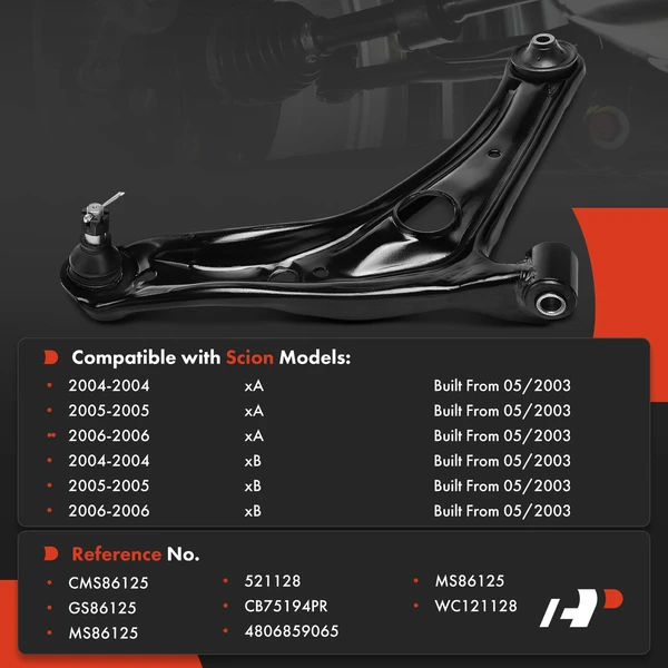 1-Pc Control Arm and Ball Joint Kit, Front Passenger Lower with Ball Joint A-Premium APCA8915