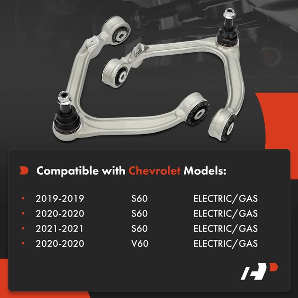 2-Pc Control Arm and Ball Joint Assembly Kit, Front Driver & Passenger Upper with Ball Joint A-Premium APCA7227