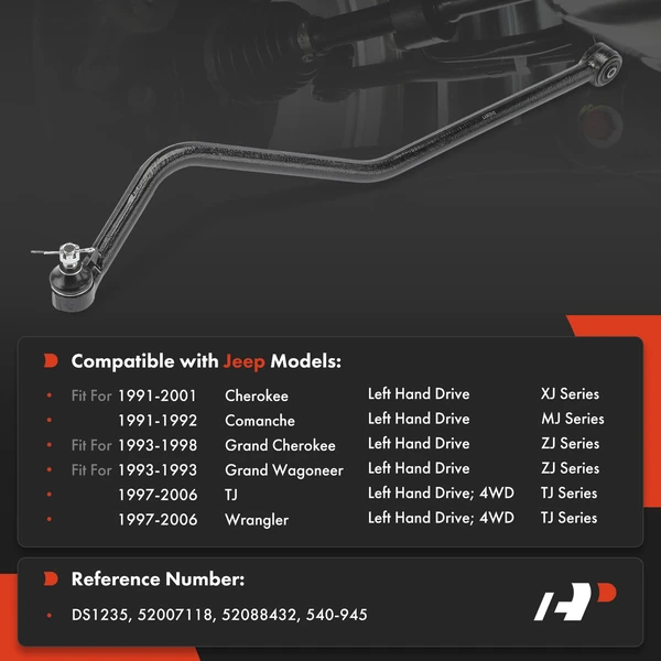 1-Pc Suspension Track Bar, Front Side A-Premium APCA9429