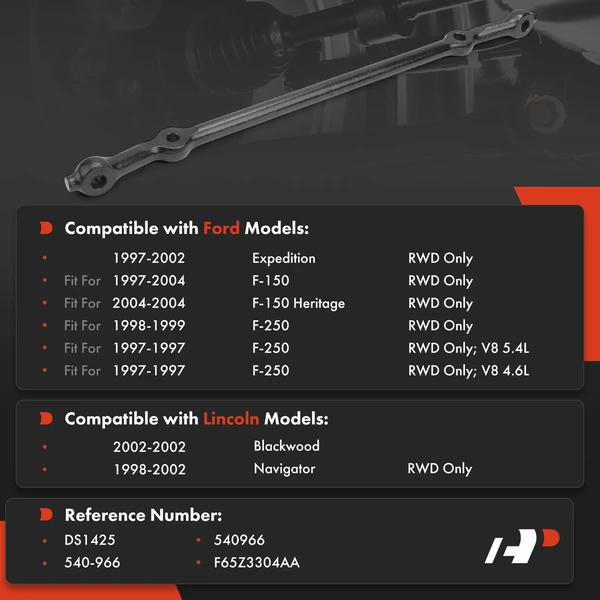 1-Pc Center Steering Drag Link, Center Side A-Premium APCA9443
