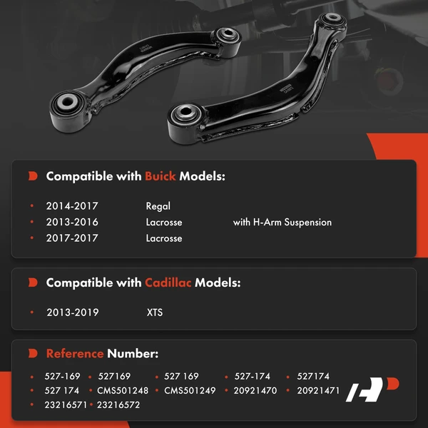 2-Pc Lateral Arm, Rear Driver & Passenger Upper A-Premium APCA7305