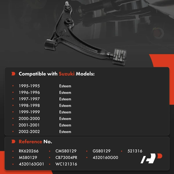 1-Pc Control Arm and Ball Joint Kit, Front Passenger Lower with Ball Joint A-Premium APCA8115