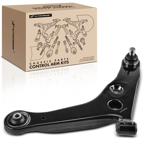2002-2007 Mitsubishi Lancer 1-Pc Control Arm and Ball Joint Kit, Front Driver Lower with Ball Joint A-Premium APCA4246